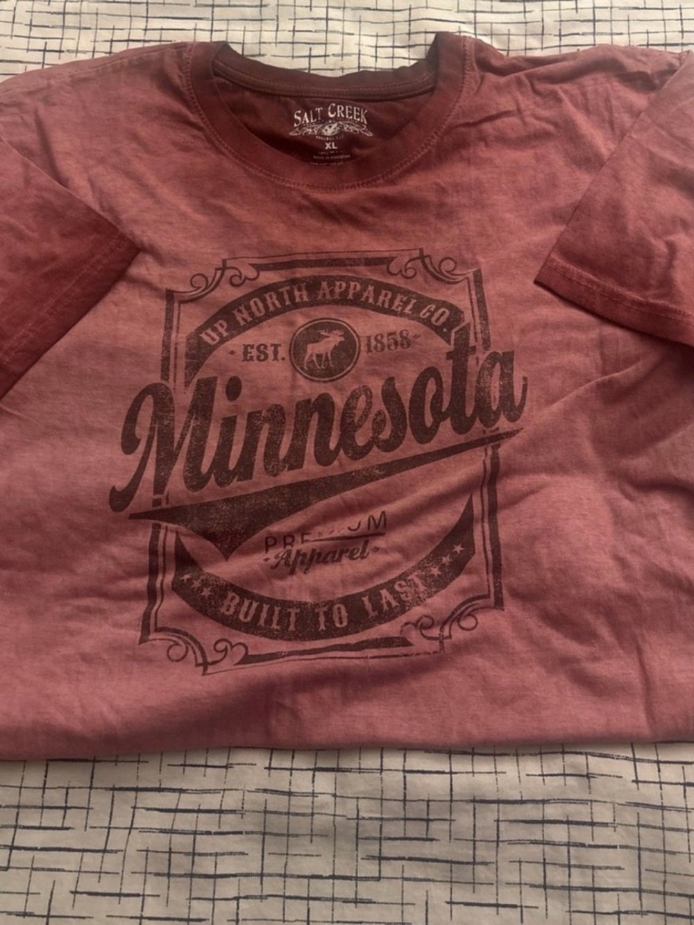 Salt Creek Minnesota Graphic Tee - Dusty Rose